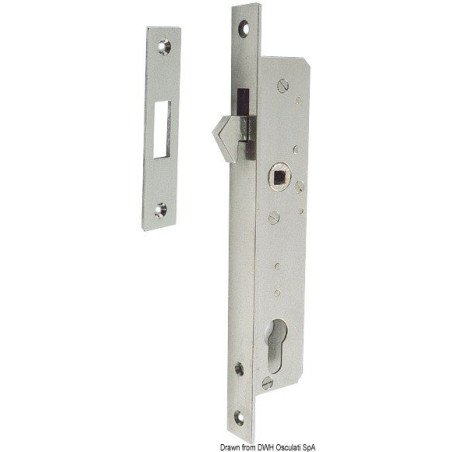 Serrure inox portes coulissantes Osculati - Serrures inox pour port...