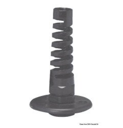 Kit passe paroi nylon noir flange inox Ultraflex - Kit passe paroi...
