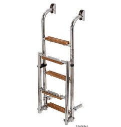 Echelle AISI316/iroko 5 marches Osculati - Echelle - discount-nauti...