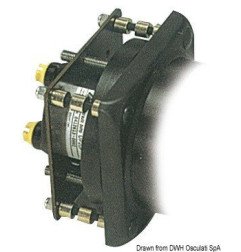 Bride p.timoneries hydrauliques Ultraflex carrée Ultraflex - Brides...