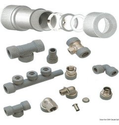 Coude laiton 3/4" Hydrofix femelle/femelle Osculati - Système Hydro...