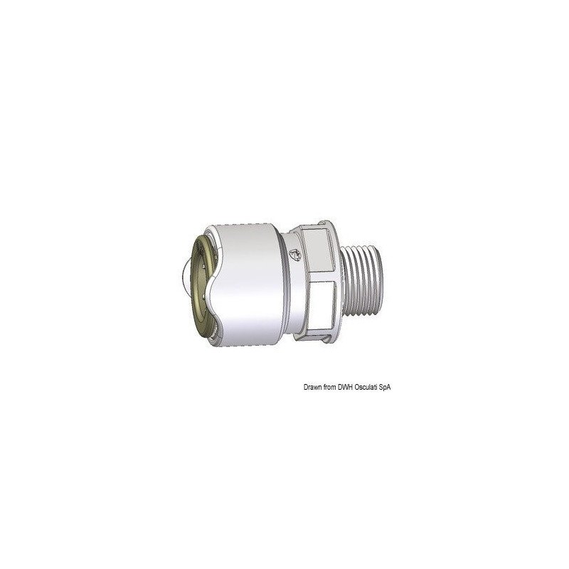 Adaptateur mâle 1/2" Whale BSP Whale - Adaptateur 1/2" mâle WHALE B...