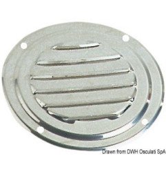Grille aération ronde inox poli Ø 178 mm Osculati - Grilles d'aérat...