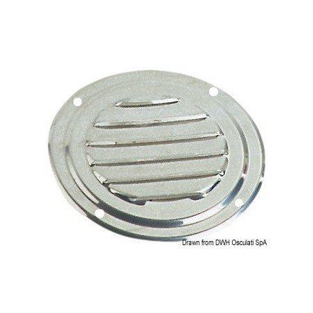 Grille aération circulaire inox poli Ø 102 mm Osculati - Grilles d'...