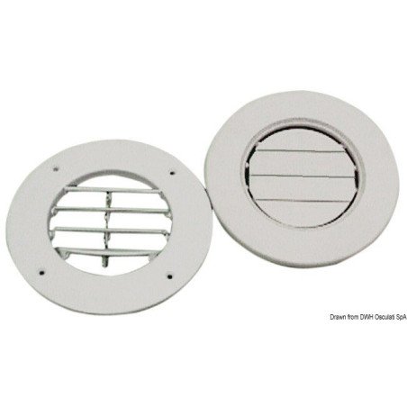 Grille aération ABS blanc 163 mm Osculati - Grille d'aération - dis...