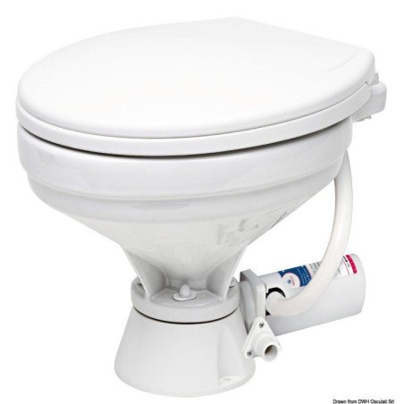 WC électrique cuvette grande plastique 12 V Osculati - WC électriqu...