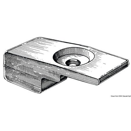Anode plaque aluminium p. Suzuki 60/140 HP 4 temps Osculati - Plaqu...