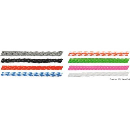 Tresse lévilène lime 7,5 mm Osculati - Tresse en lévilène flottante...