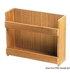 Porte-canettes teck 316x101x254 mm ARC - Porte canettes et objets d...