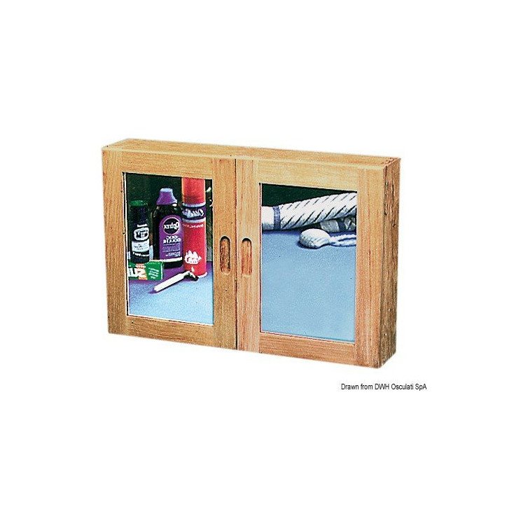 Meuble cuisine/salle de bain teck 560x380x110 mm