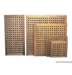 Caillebotis teck 600 x 600 mm ARC - Caillebotis ARC pour douche, sa...