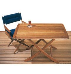 Table teck pliante 118x70 cm ARC - Tables en teck véritable ARC - d...