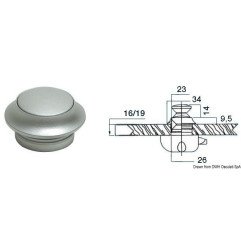Pommeau laiton chrome perle 16 mm - - Laiton chrome perle - discoun...