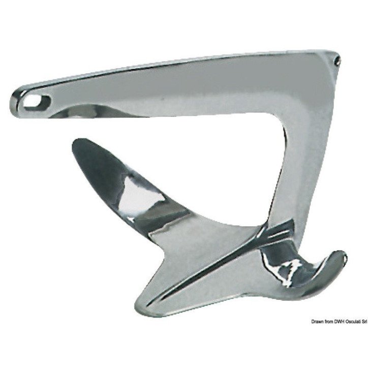 Ancre Trefoil AISI 316 15 kg - OSCULATI Ancre Trefoil AISI 316 15 kg - OSCULATI
