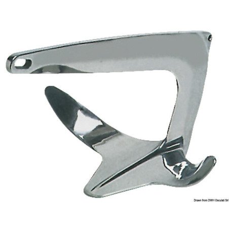 Ancre Trefoil AISI 316 5 kg - OSCULATI Osculati - Ancres Trefoil en...