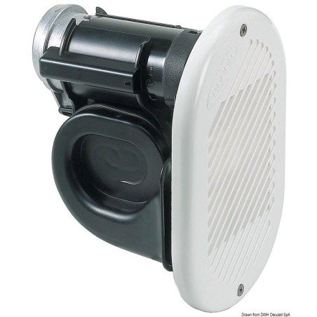 Avertisseur électropneumatique HURRICANE blanc 12V Marco - Avertiss...