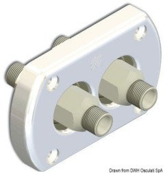 Passe paroi blanche double raccord Ultraflex - Kit paroi pour doubl...