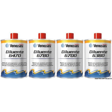 Antivégetative/synthètiqye 6470 Veneziani - Diluants, sous couche e...