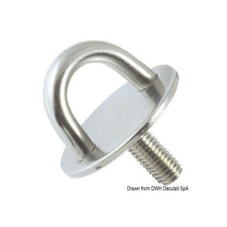 Plaque avec vis sans tête inox poli 10 mm Osculati - Plaque avec ca...
