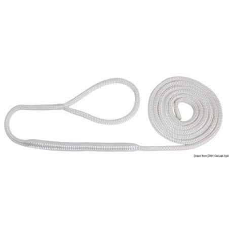 Amarre avec oeil blanc 16 mm x 11 m Osculati - Amarre haute résista...