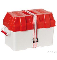 Boîte à batterie en moplen blanc/rouge 100 A Osculati - Boîte porte...