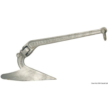 Ancre LEWMAR C.Q.R.® 11 kg en acier moulé et galvanisé à chaud - A...