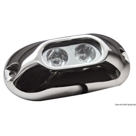 Projecteur sous-marine avec 2 LED bleu Osculati - Projecteur sous-m...