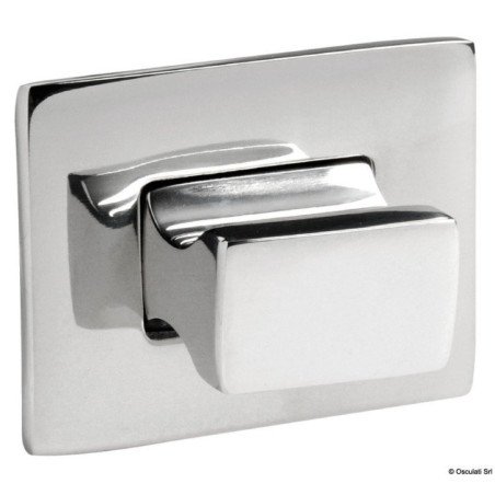Pommeau + bague Rectangulaire AISI316 poli Osculati - Pommeaux + ba...