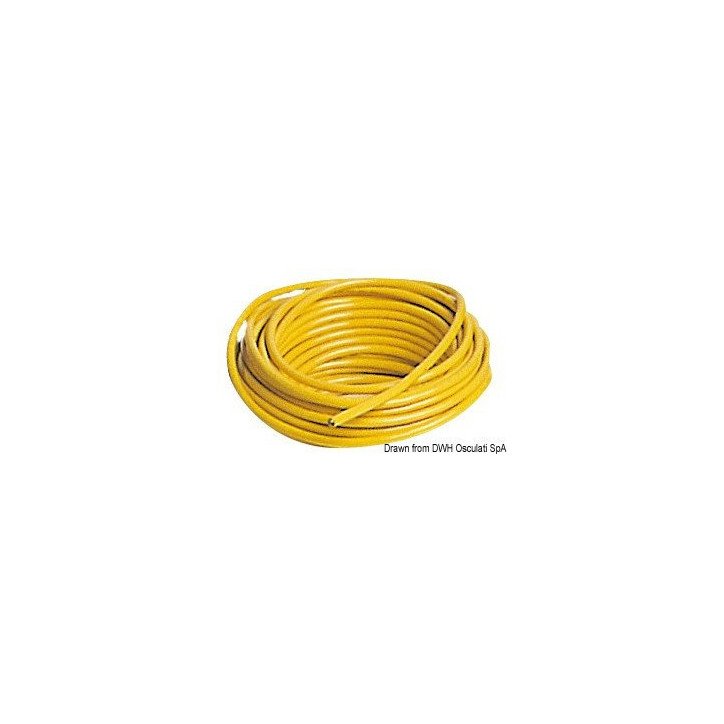 Câble électrique tripolaire jaune 32 A (le mètre)