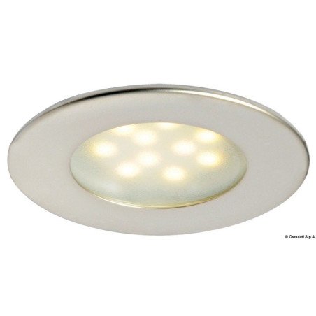 Spot LED Atria satiné Osculati - Plafonnier LED à encastrer Atria -...
