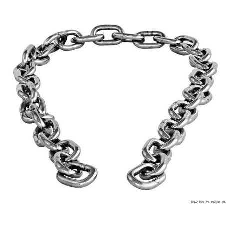 Paire de tronçon chaîne AISI 316 8 mm Osculati - Tronçons chaîne in...