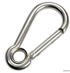 Mousqueton sans saillie avec œil AISI 316 10 mm Osculati - Mousquet...