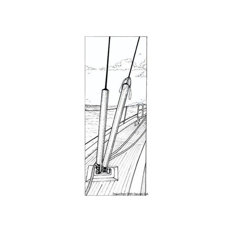 Gaines pour haubans 60 mm x 2 m Osculati - Gaines pour haubans et r...
