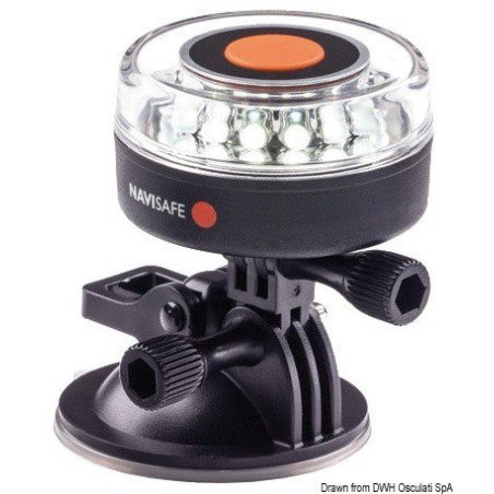 Navisafe Navilight 360° blanc avec base à ventouse Navisafe - NAVIS...