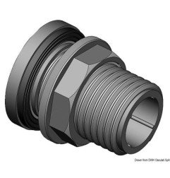 Embout avec écrou 1"1/4 Osculati - Attaches pour réservoirs en poly...