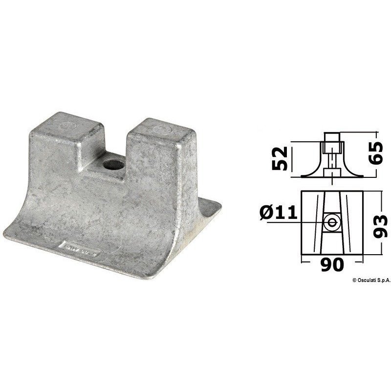 Anode pied Yamaha 300/450 HP zinc Osculati - Anode pied Yamaha 300...