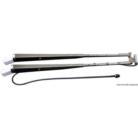 Bras télescopique avec lavage pare-brise 650/800mm Doga - Bras pant...