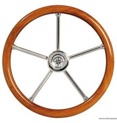 Volant avec couronne en teck 400 mm - Volant avec couronne en teck...