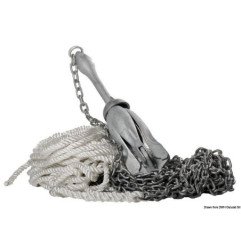 Kit de mouillage ancre grappin 8 kg Osculati - Kit de mouillage: bo...