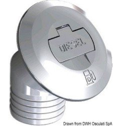 Bouchon Diesel incliné 30° 50 mm - - Bouchon en laiton chromé, à cl...