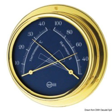 Hygro-thermomètre bleu Barigo Regatta Barigo - Instruments BARIGO R...
