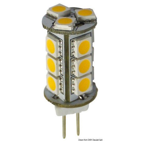 Ampoule LED 12/24 V G4 2,4 W 161 lm Osculati - Ampoule LED SMD culo...