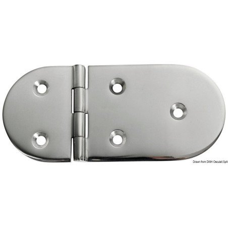 Charnière A 95° AISI316 145x65 mm Osculati - Charnières - discount-...
