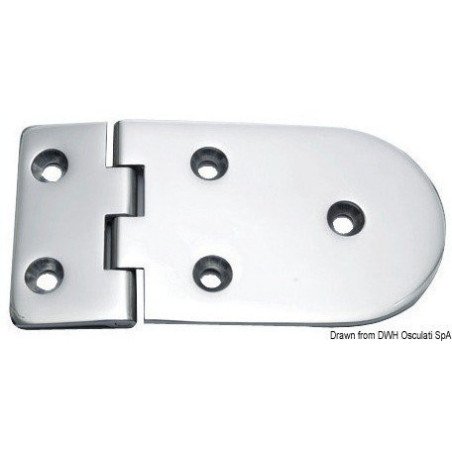 Charnière B 95° AISI316 128x65 mm Osculati - Charnières - discount-...