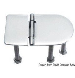 Charnière D 95° AISI316 76x40 mm Osculati - Charnières - discount-n...