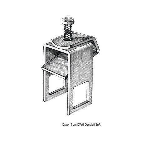Etrier de fixation rouleau 30 x 50 mm Osculati - Etriers de blocage...