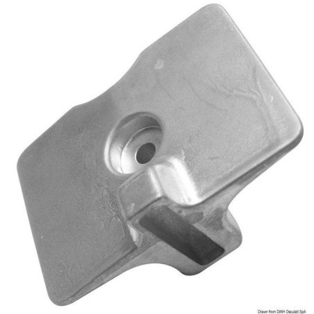 Plaquette zinc Yamaha 80 x 58 mm Osculati - Plaquette 15/20 HP - di...