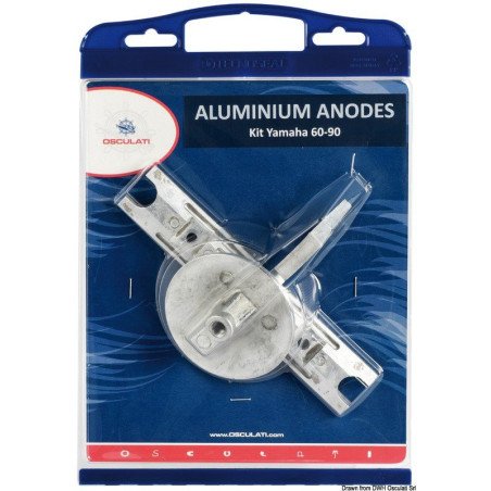 Kit anode hors-bords Yamaha 60/90 aluminium Osculati - Kit pour Yam...