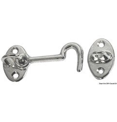 Crochet p. portes laiton chromé 100 mm Osculati - Crochets - discou...