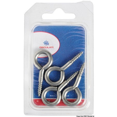 Œillets inox à vis 28 x 3 mm Blister 10 pièces Osculati - Oeillets ...